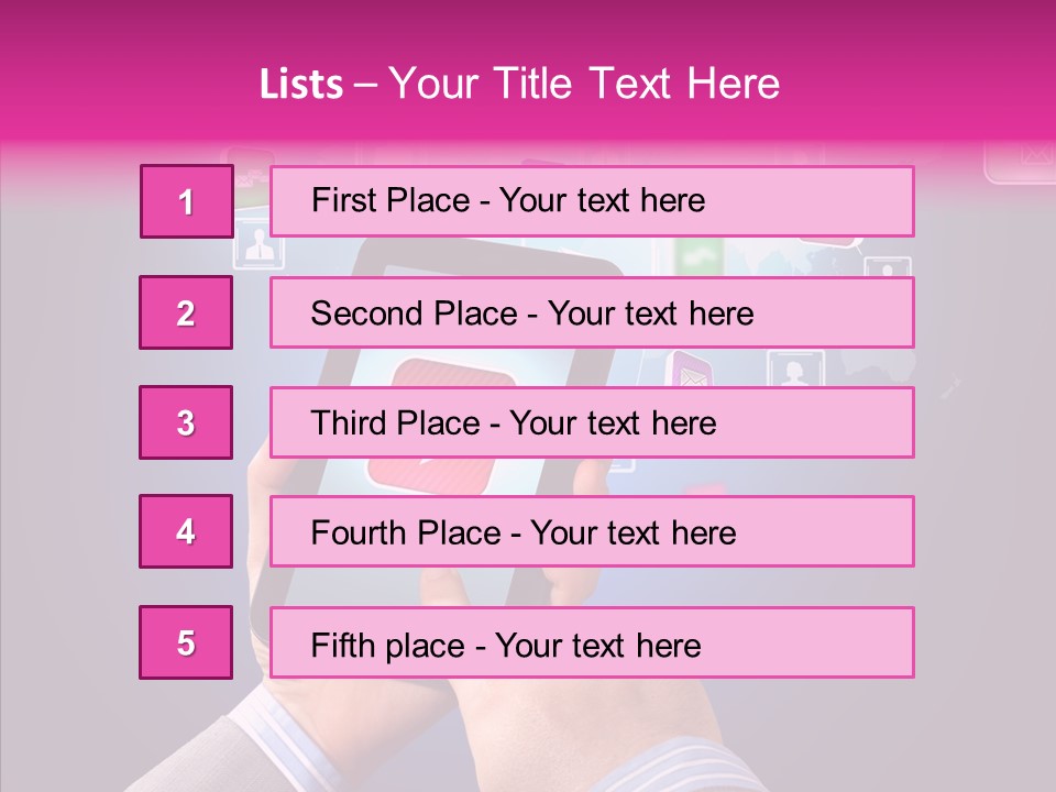 Innovation Entertainment Mobility PowerPoint Template