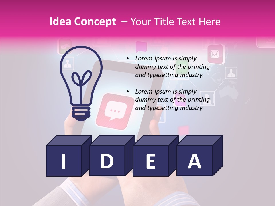 Innovation Entertainment Mobility PowerPoint Template