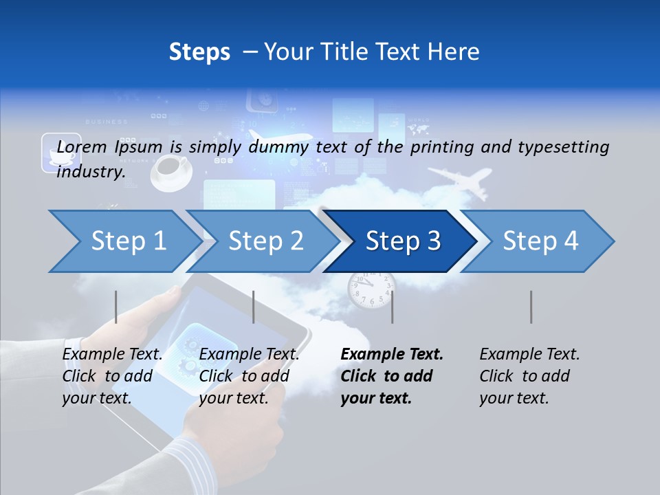 Pad Electronic Innovation PowerPoint Template