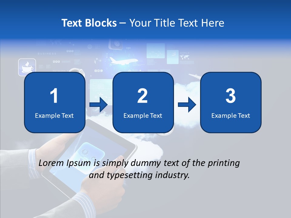 Pad Electronic Innovation PowerPoint Template
