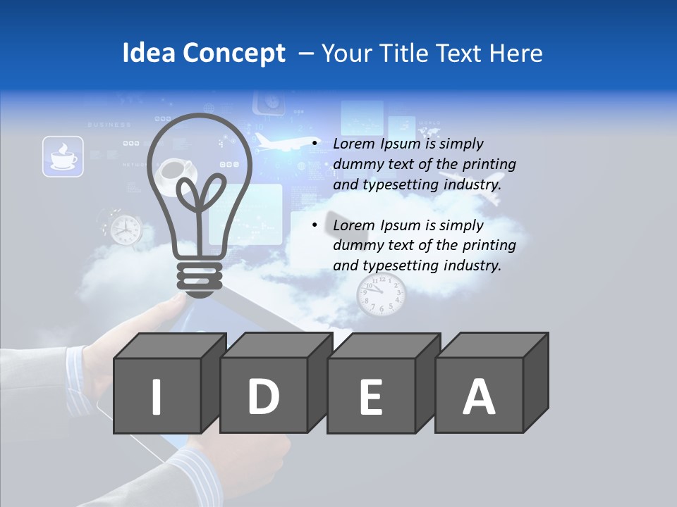 Pad Electronic Innovation PowerPoint Template