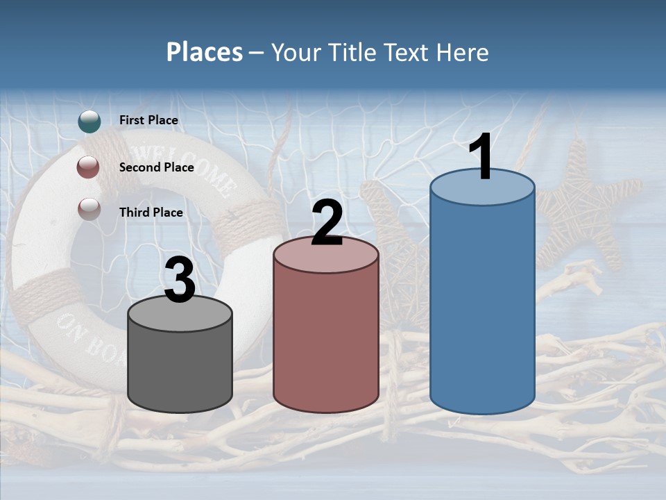 White Vessel Closeup PowerPoint Template