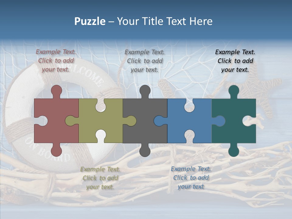 White Vessel Closeup PowerPoint Template