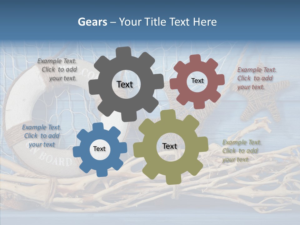 White Vessel Closeup PowerPoint Template