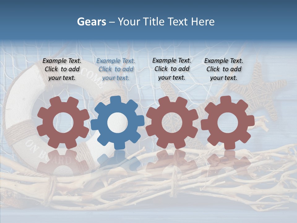 White Vessel Closeup PowerPoint Template