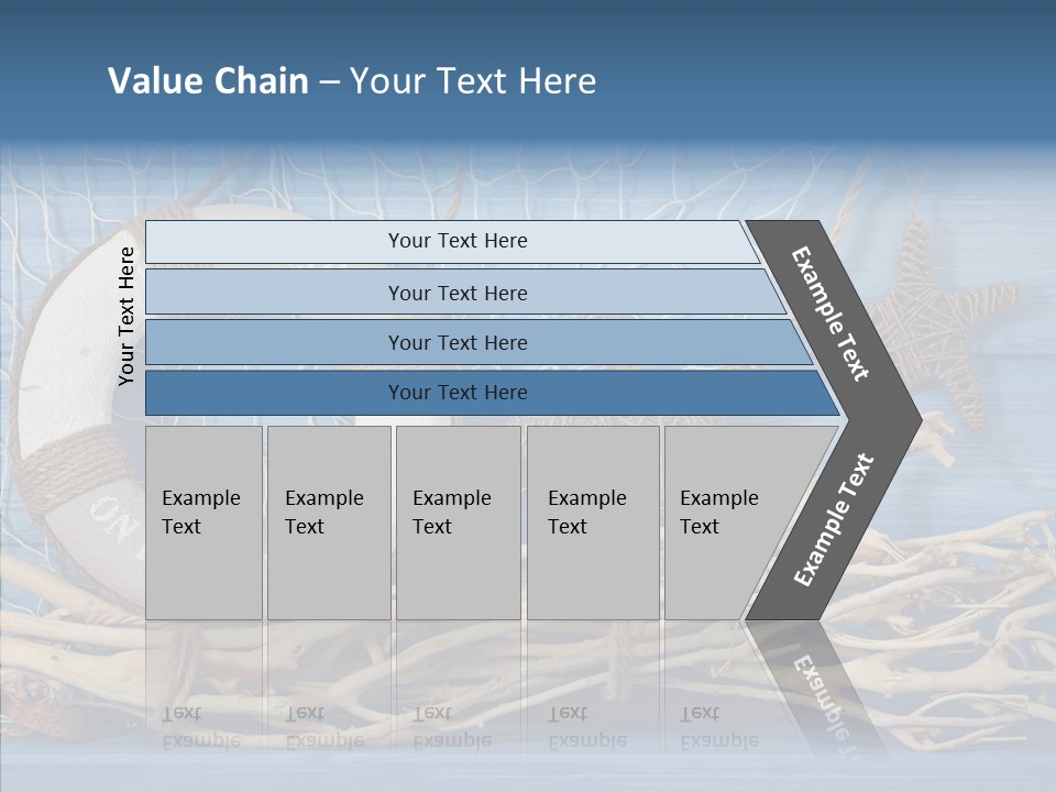 White Vessel Closeup PowerPoint Template
