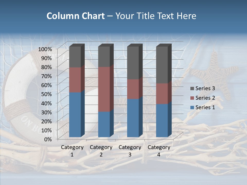 White Vessel Closeup PowerPoint Template