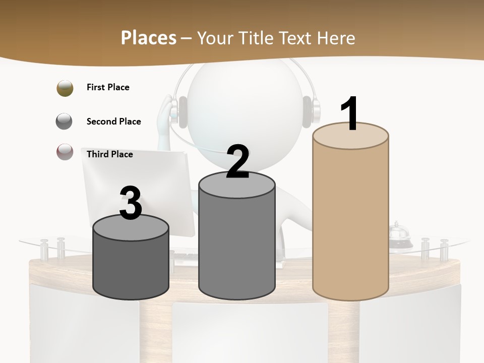 Entrance People Hotel Bell PowerPoint Template