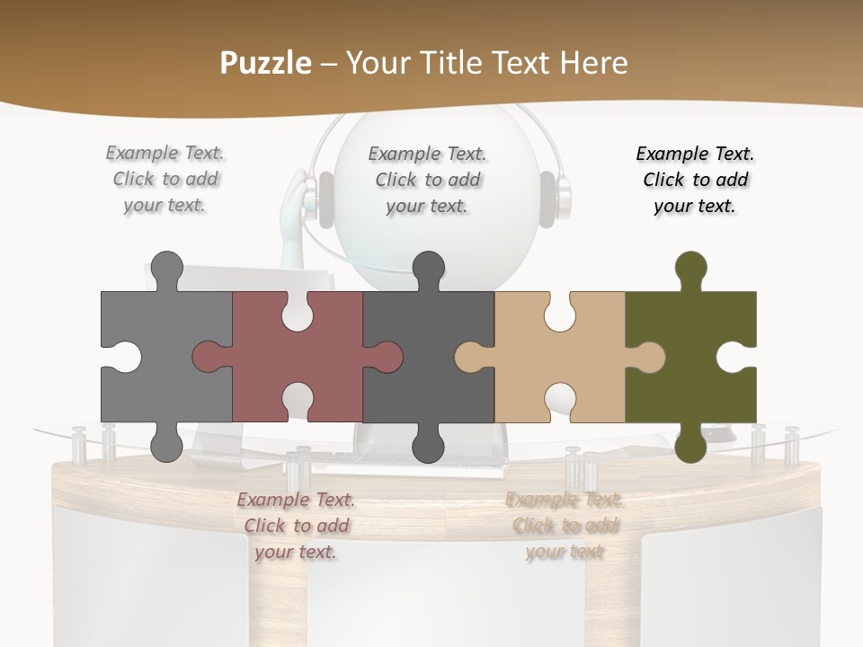 Entrance People Hotel Bell PowerPoint Template