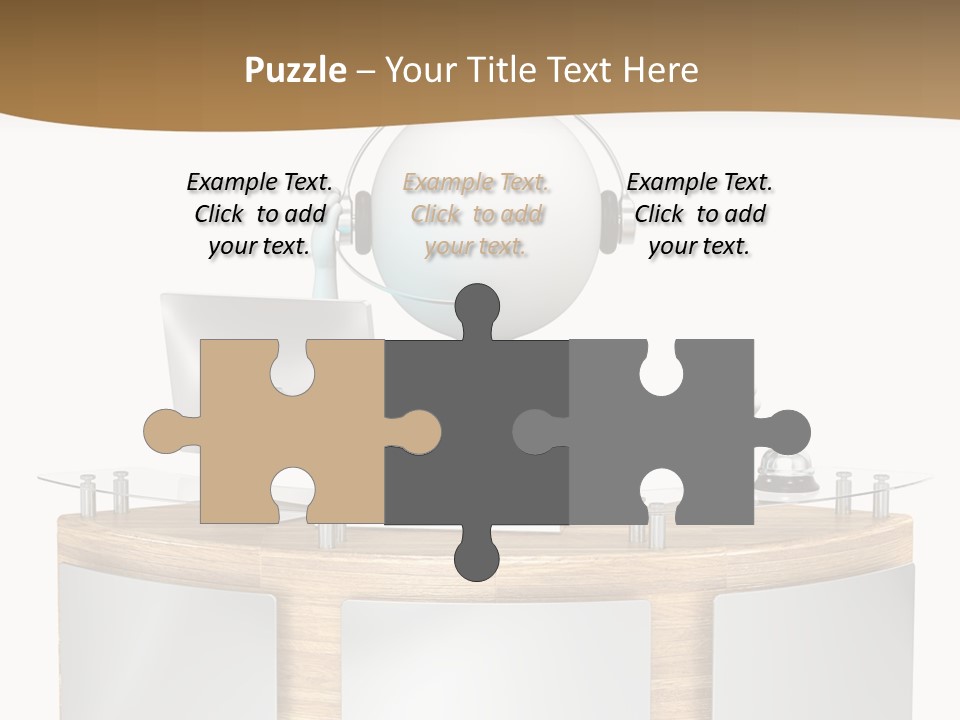 Entrance People Hotel Bell PowerPoint Template