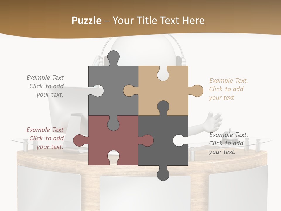 Entrance People Hotel Bell PowerPoint Template