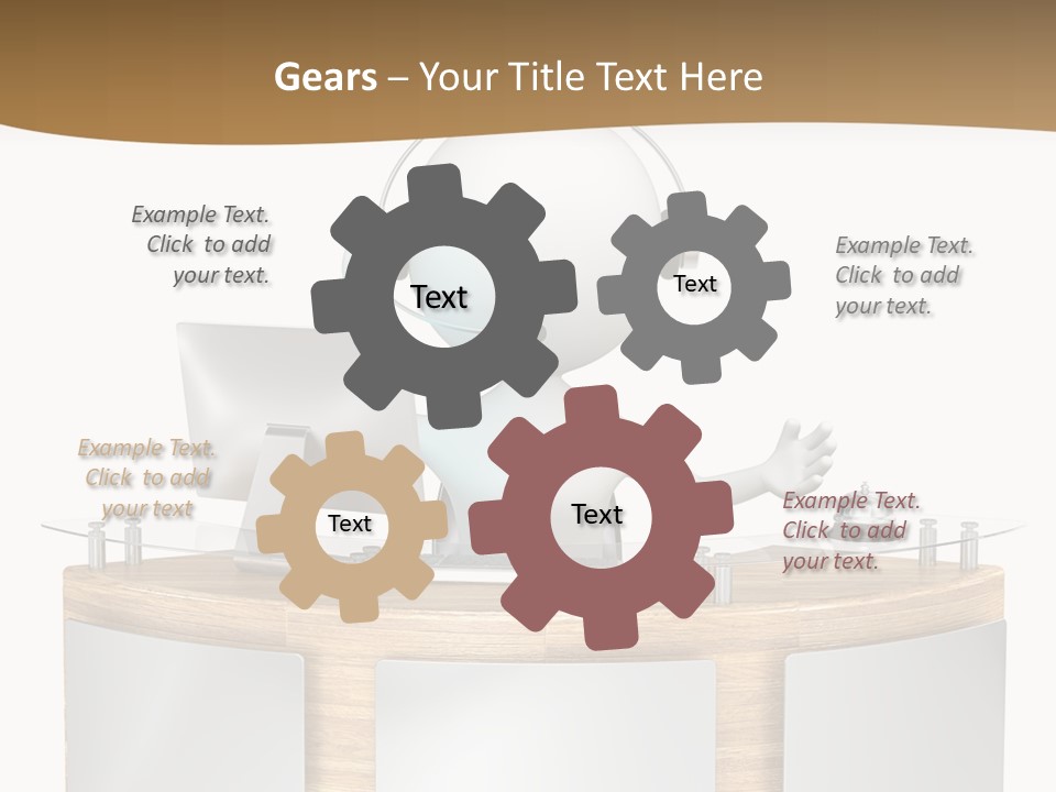 Entrance People Hotel Bell PowerPoint Template