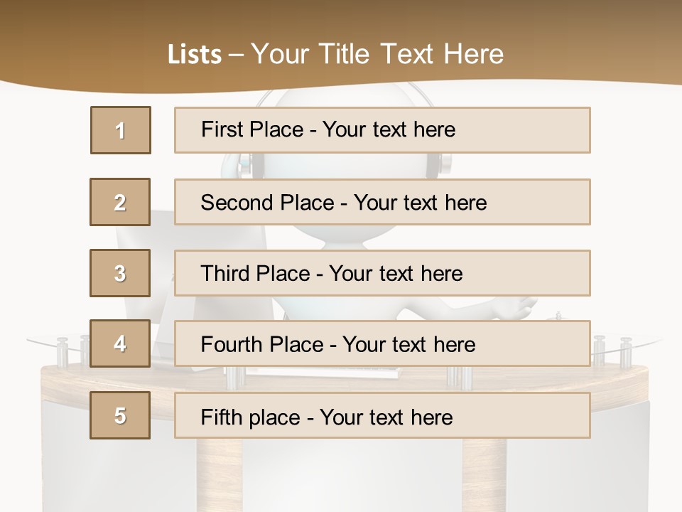 Entrance People Hotel Bell PowerPoint Template