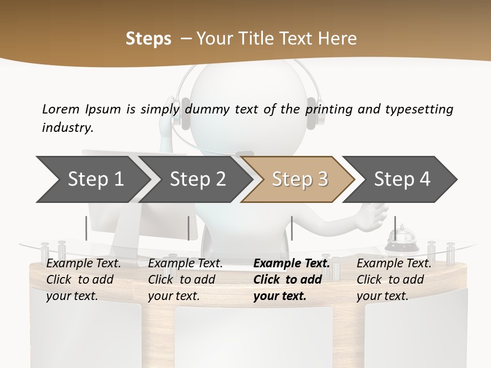 Entrance People Hotel Bell PowerPoint Template
