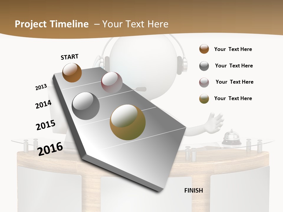 Entrance People Hotel Bell PowerPoint Template