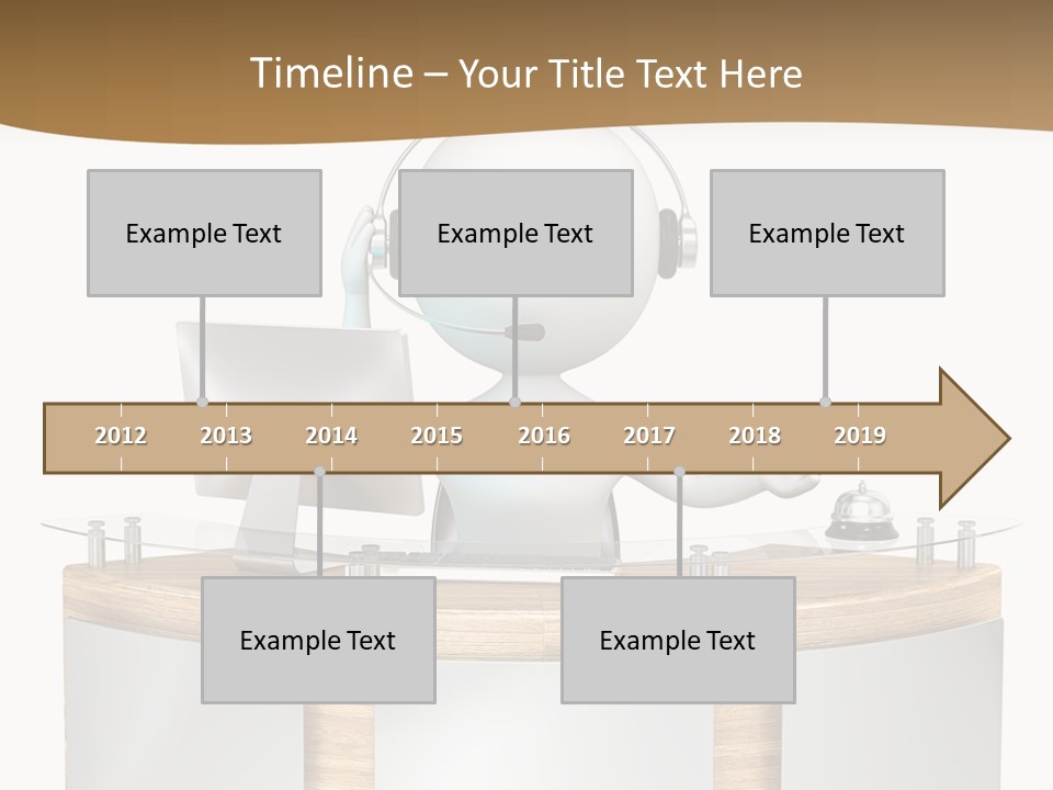 Entrance People Hotel Bell PowerPoint Template