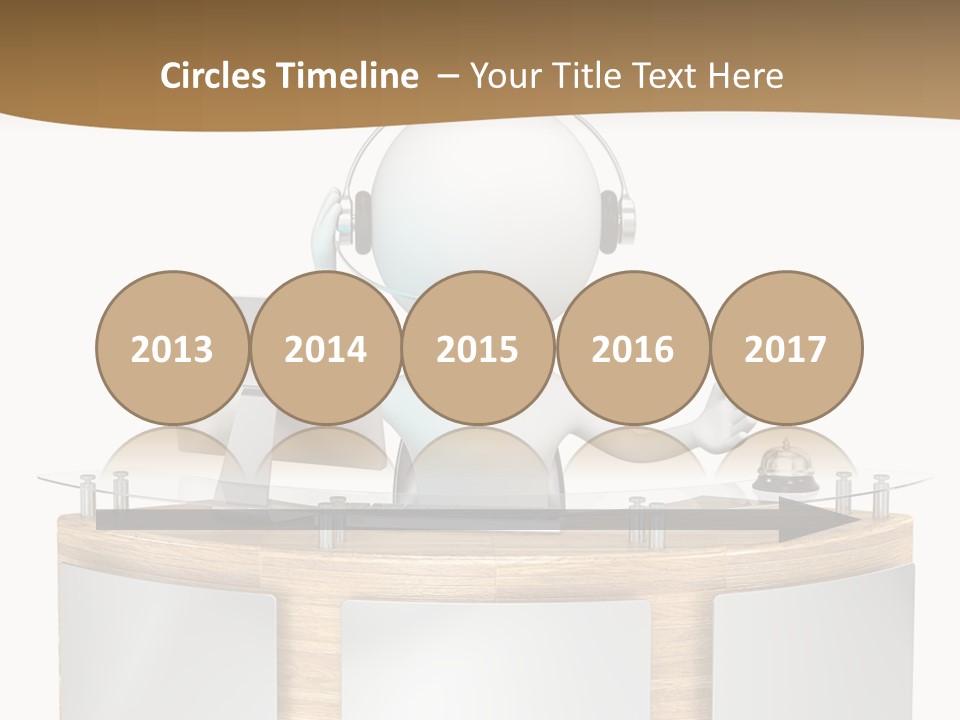 Entrance People Hotel Bell PowerPoint Template