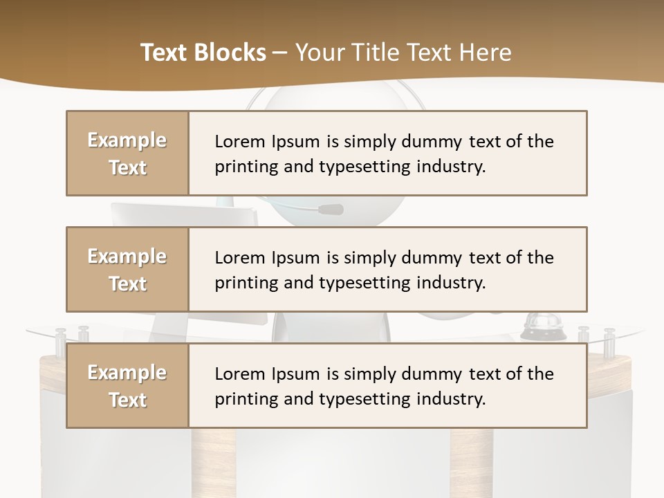 Entrance People Hotel Bell PowerPoint Template