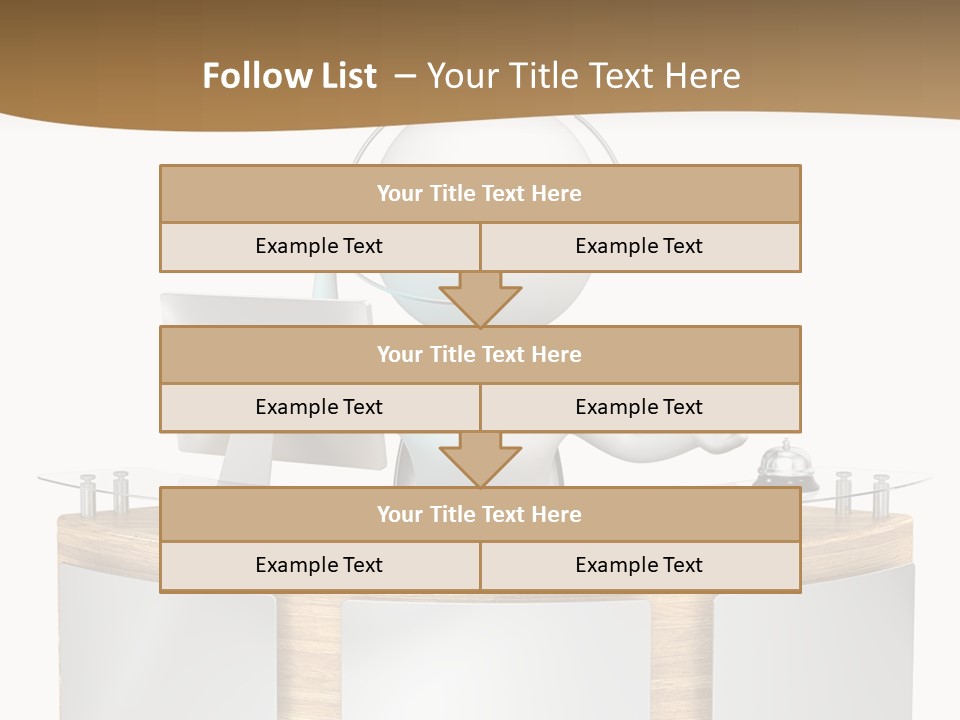 Entrance People Hotel Bell PowerPoint Template