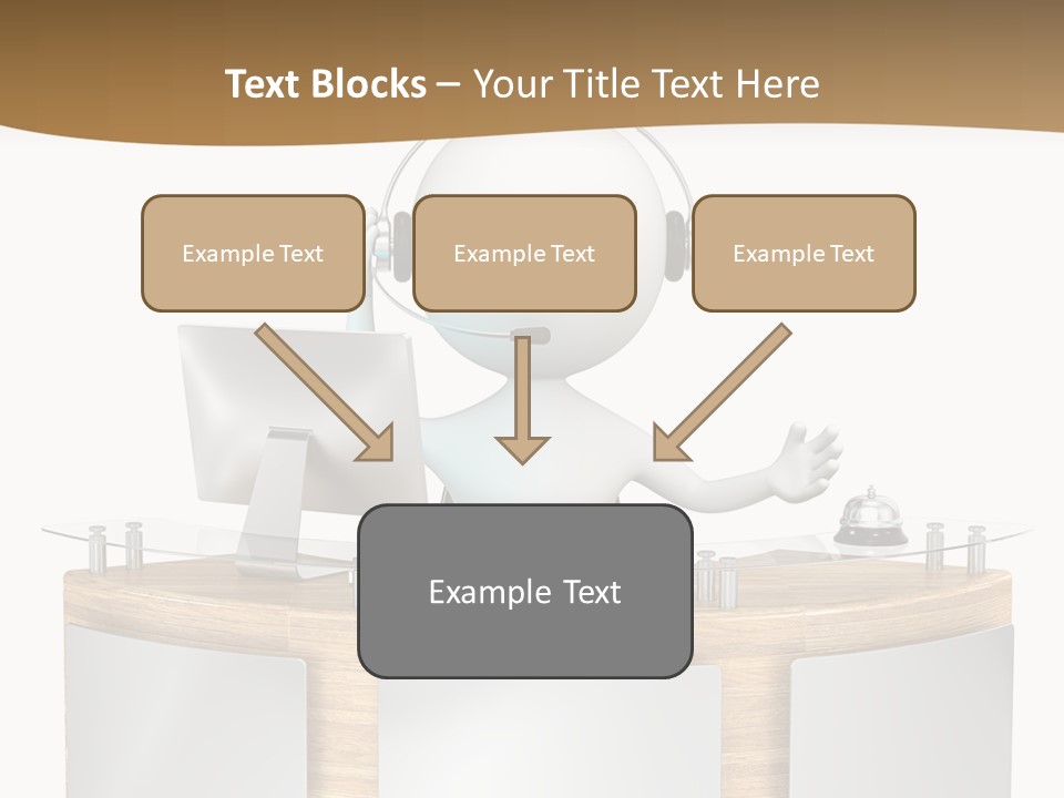 Entrance People Hotel Bell PowerPoint Template