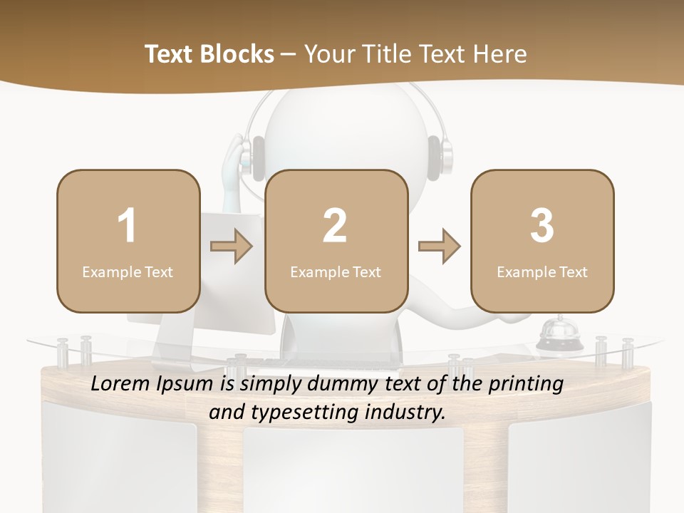 Entrance People Hotel Bell PowerPoint Template