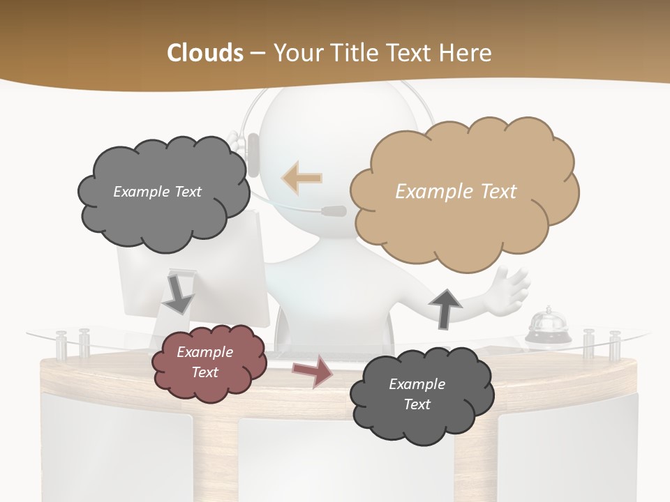 Entrance People Hotel Bell PowerPoint Template