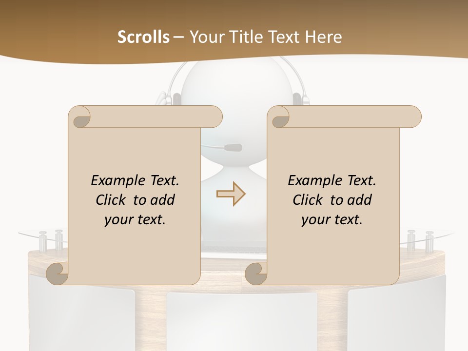 Entrance People Hotel Bell PowerPoint Template