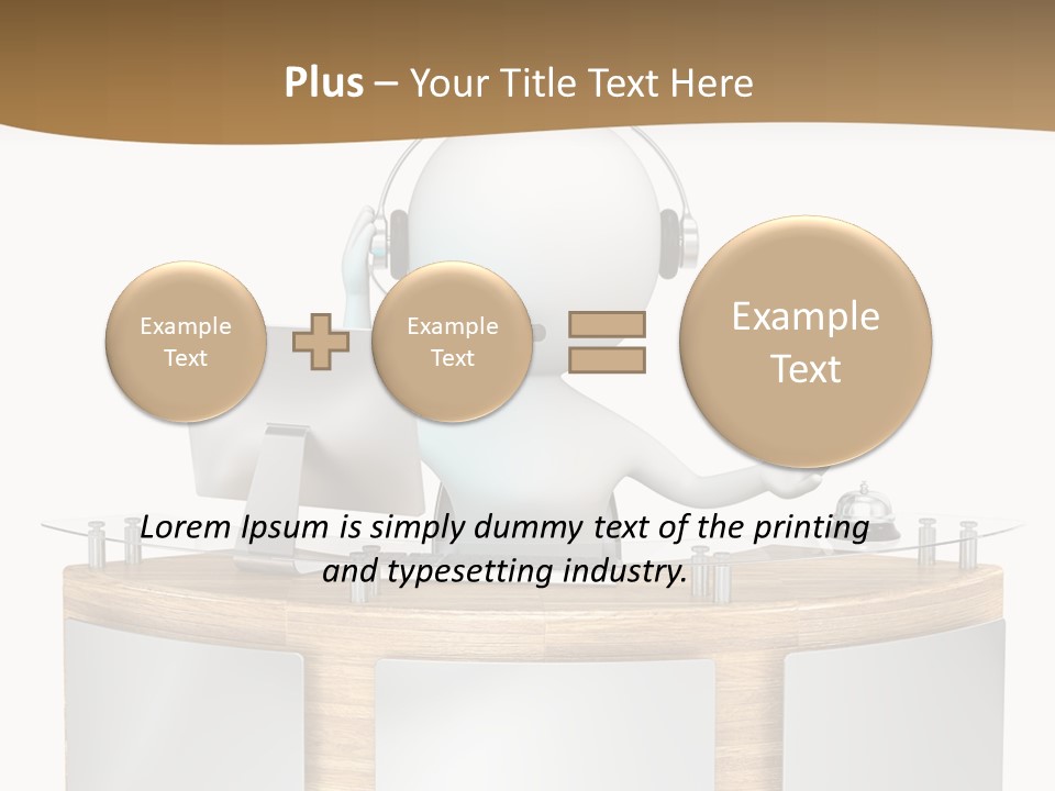 Entrance People Hotel Bell PowerPoint Template