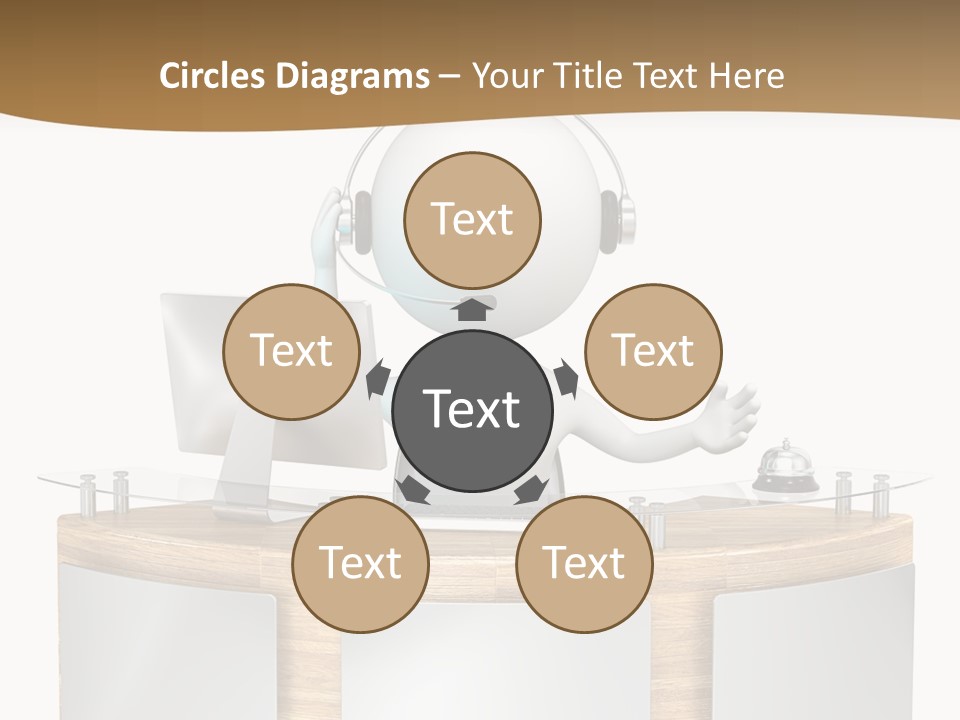 Entrance People Hotel Bell PowerPoint Template