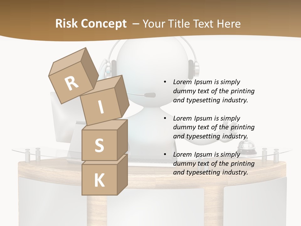 Entrance People Hotel Bell PowerPoint Template