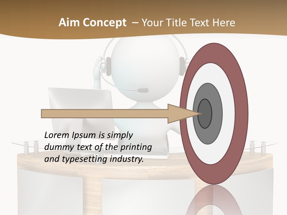 Entrance People Hotel Bell PowerPoint Template