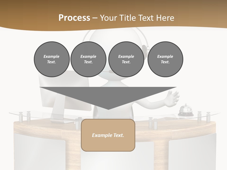 Entrance People Hotel Bell PowerPoint Template