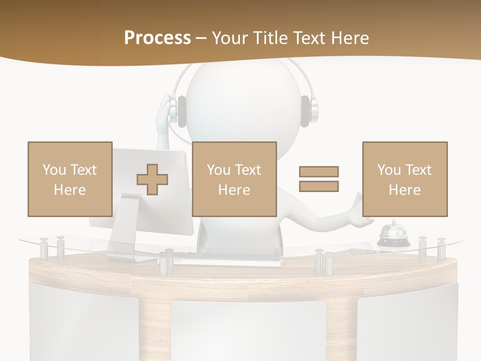 Entrance People Hotel Bell PowerPoint Template