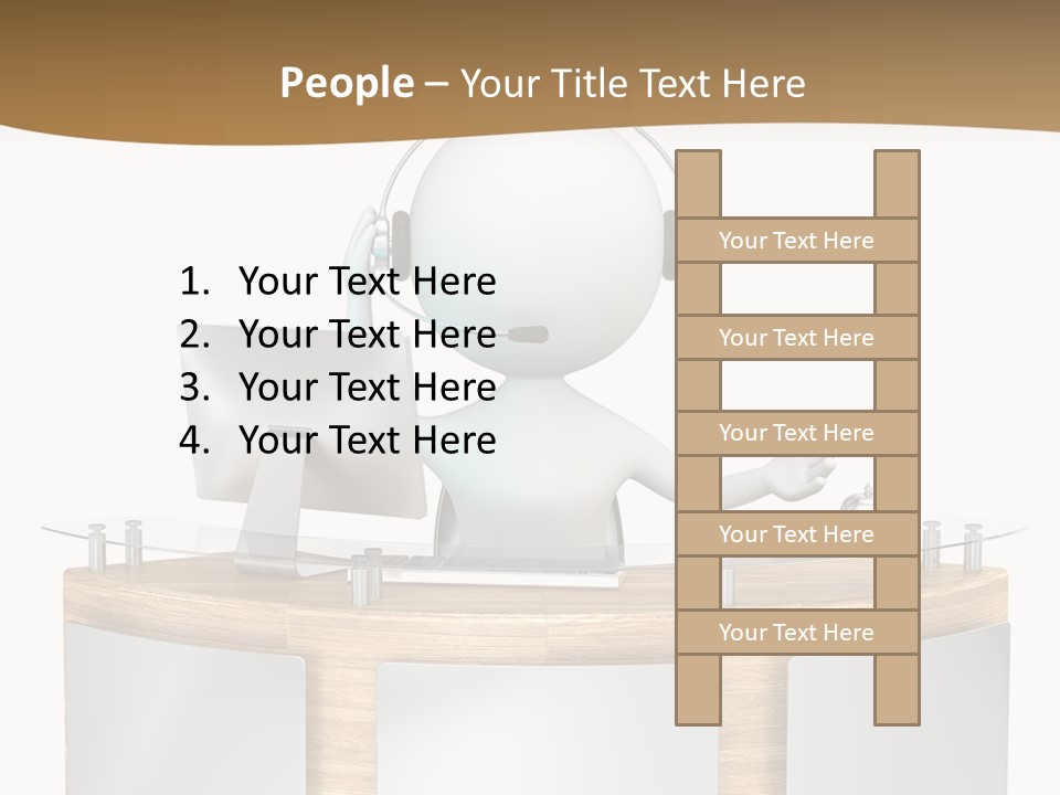 Entrance People Hotel Bell PowerPoint Template