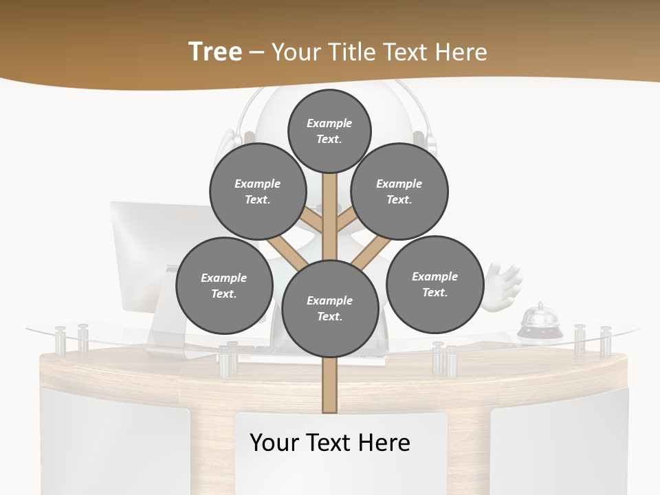 Entrance People Hotel Bell PowerPoint Template