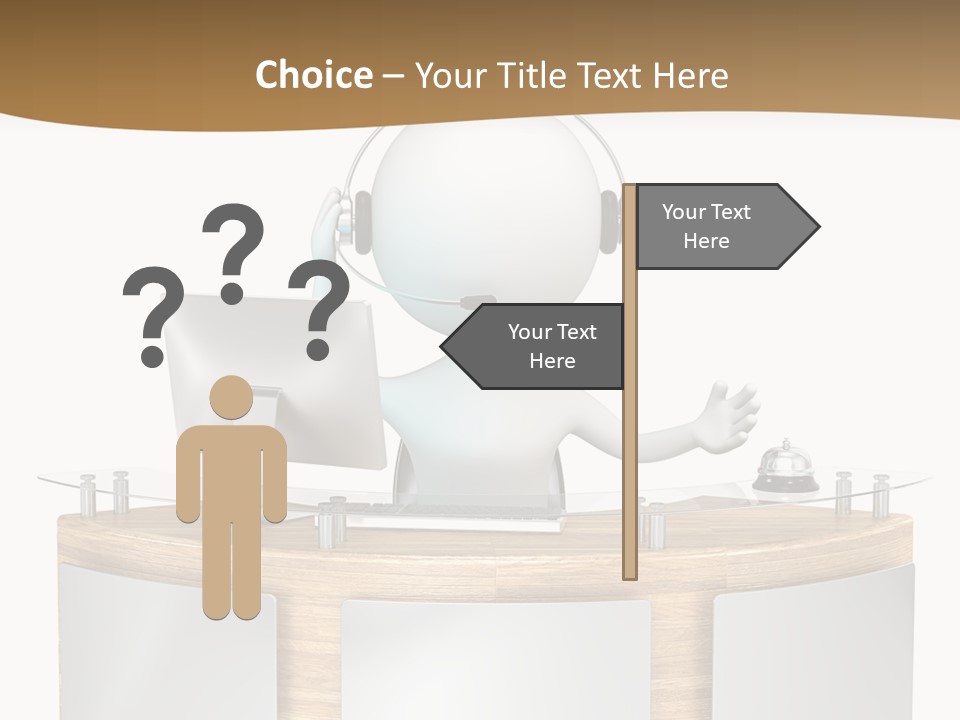 Entrance People Hotel Bell PowerPoint Template