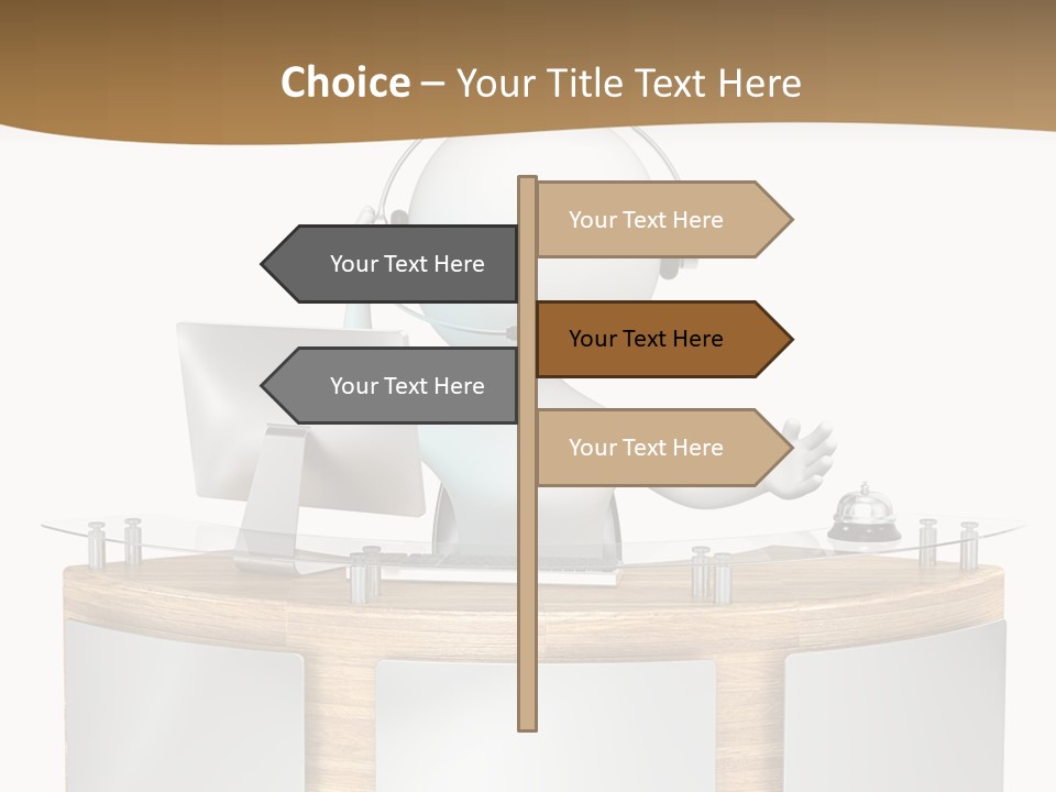 Entrance People Hotel Bell PowerPoint Template