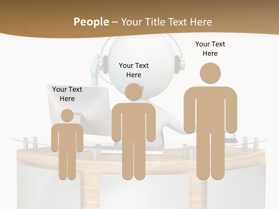 Entrance People Hotel Bell PowerPoint Template