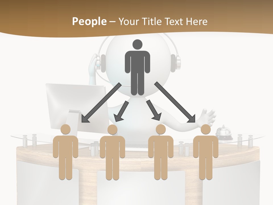 Entrance People Hotel Bell PowerPoint Template