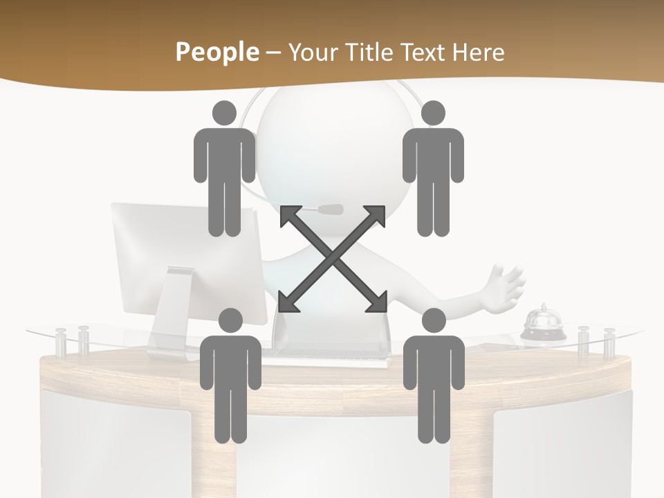 Entrance People Hotel Bell PowerPoint Template