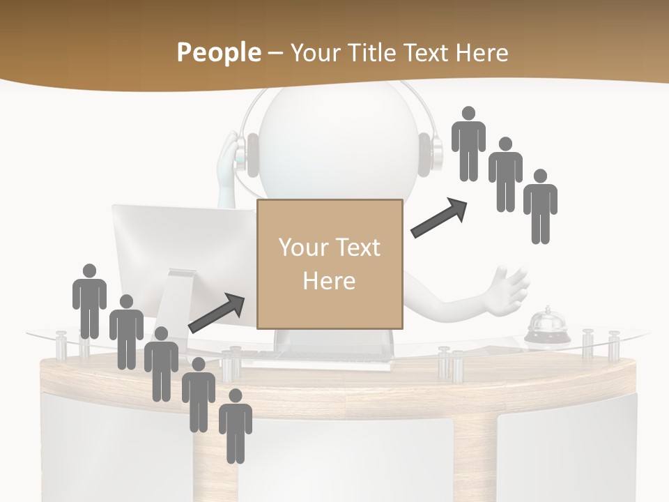 Entrance People Hotel Bell PowerPoint Template