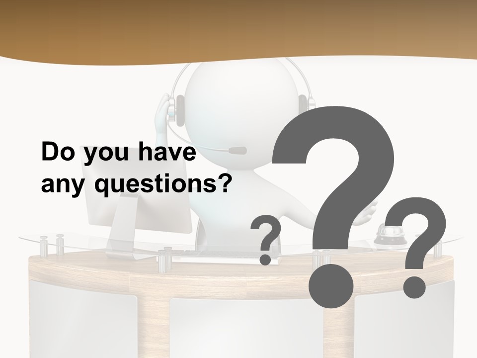 Entrance People Hotel Bell PowerPoint Template