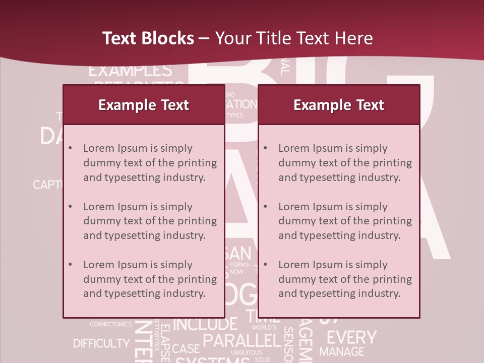 Poster Petabyte Difficulties PowerPoint Template