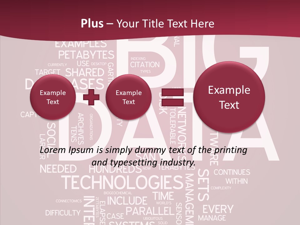 Poster Petabyte Difficulties PowerPoint Template