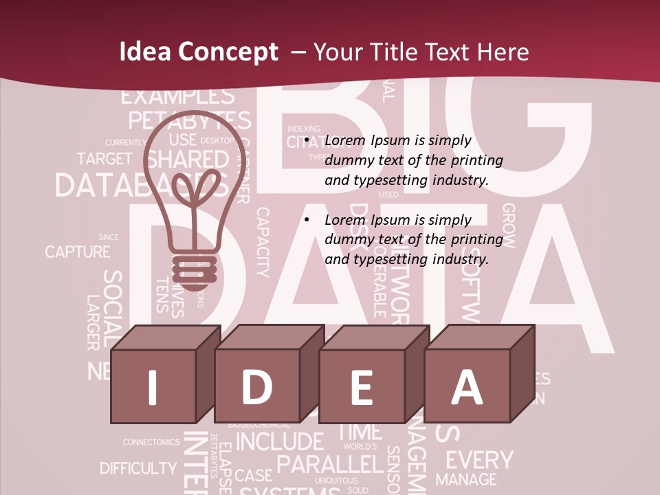 Poster Petabyte Difficulties PowerPoint Template