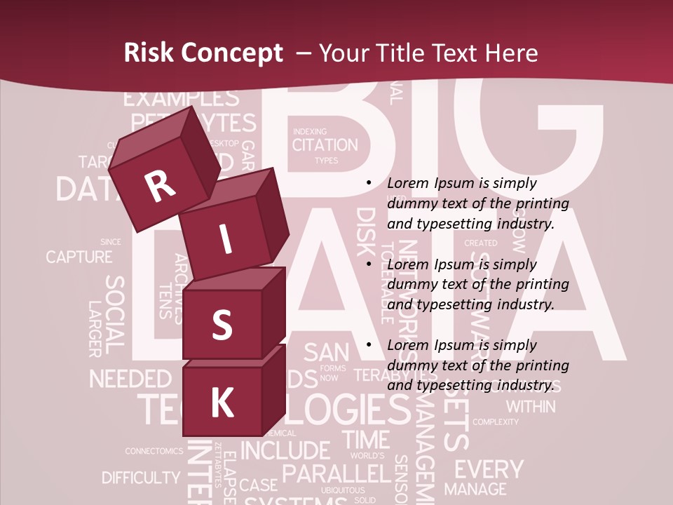 Poster Petabyte Difficulties PowerPoint Template