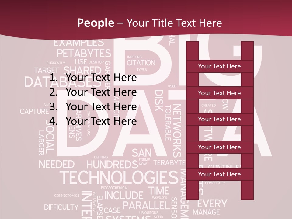 Poster Petabyte Difficulties PowerPoint Template