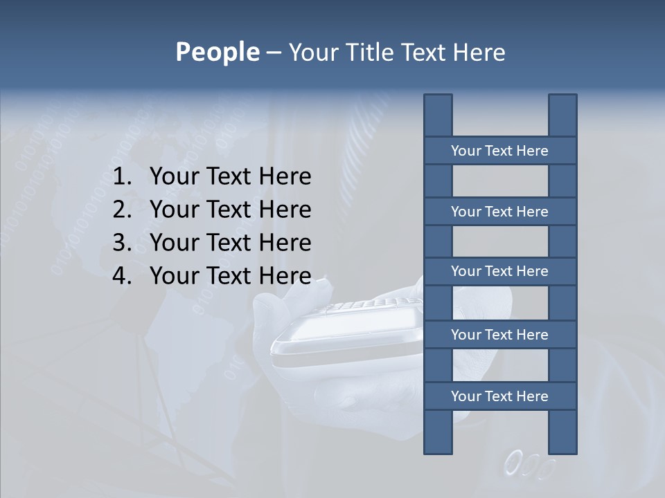 Signal Wireless Suit PowerPoint Template