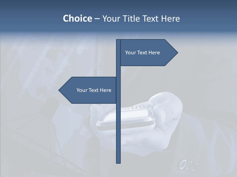 Signal Wireless Suit PowerPoint Template