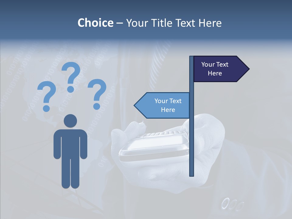 Signal Wireless Suit PowerPoint Template